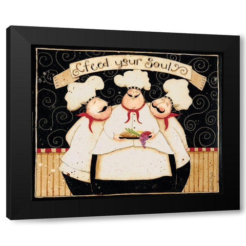 Feed Your Soul Black Modern Wood Framed Art Print with Double Matting by DiPaolo, Dan