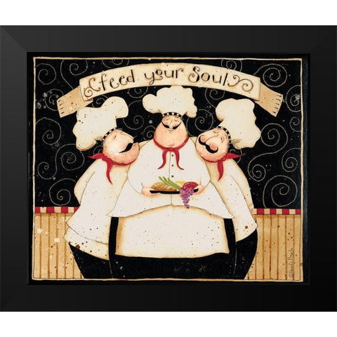 Feed Your Soul Black Modern Wood Framed Art Print by DiPaolo, Dan