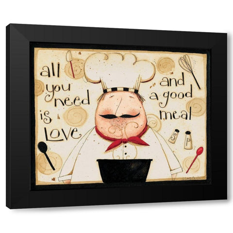 All You Need Black Modern Wood Framed Art Print by DiPaolo, Dan