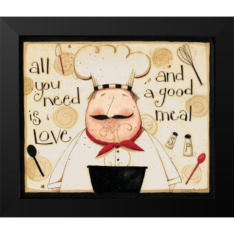 All You Need Black Modern Wood Framed Art Print by DiPaolo, Dan