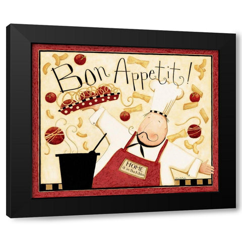 Cooks Bon Appetit Black Modern Wood Framed Art Print with Double Matting by DiPaolo, Dan
