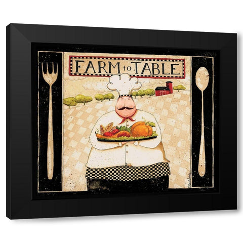 Farm To Table Black Modern Wood Framed Art Print with Double Matting by DiPaolo, Dan