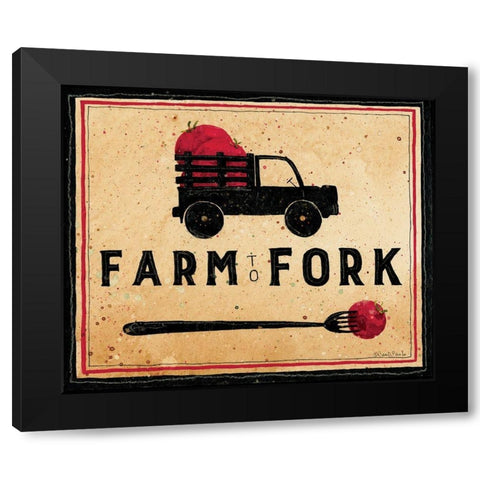 Farm To Fork Black Modern Wood Framed Art Print with Double Matting by DiPaolo, Dan
