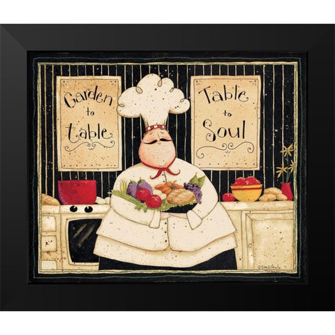 Garden To Table Black Modern Wood Framed Art Print by DiPaolo, Dan