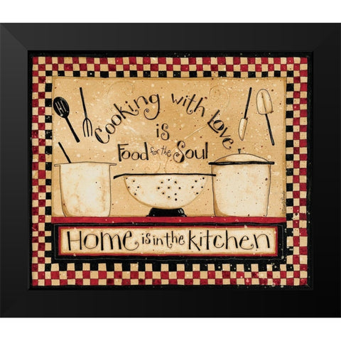 Cooking With Love Black Modern Wood Framed Art Print by DiPaolo, Dan