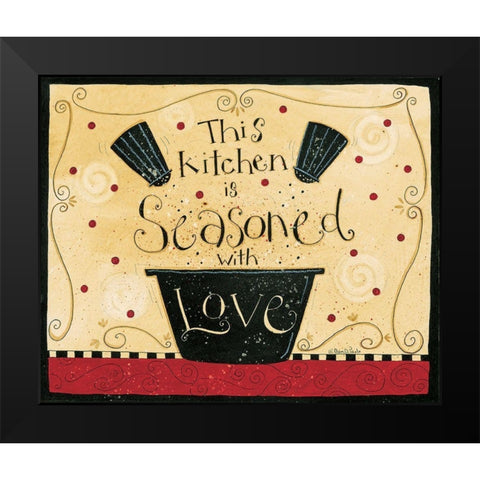 Kitchen Seasoned Black Modern Wood Framed Art Print by DiPaolo, Dan