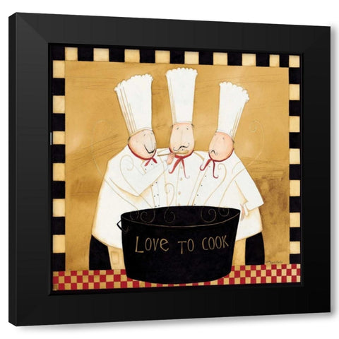 Bistro Chefs Black Modern Wood Framed Art Print by DiPaolo, Dan