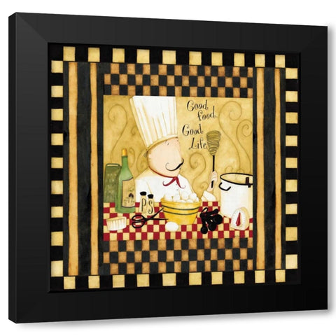 Full Table Black Modern Wood Framed Art Print by DiPaolo, Dan