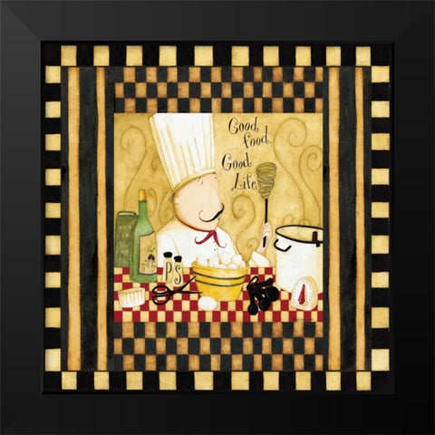 Full Table Black Modern Wood Framed Art Print by DiPaolo, Dan
