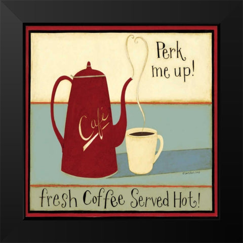Perk me up! Black Modern Wood Framed Art Print by DiPaolo, Dan