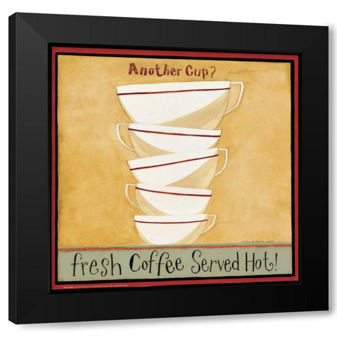 Another Cup Black Modern Wood Framed Art Print by DiPaolo, Dan