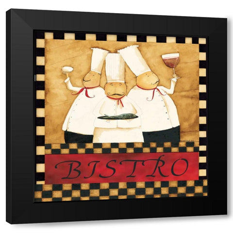 Bistro Chefs Black Modern Wood Framed Art Print by DiPaolo, Dan