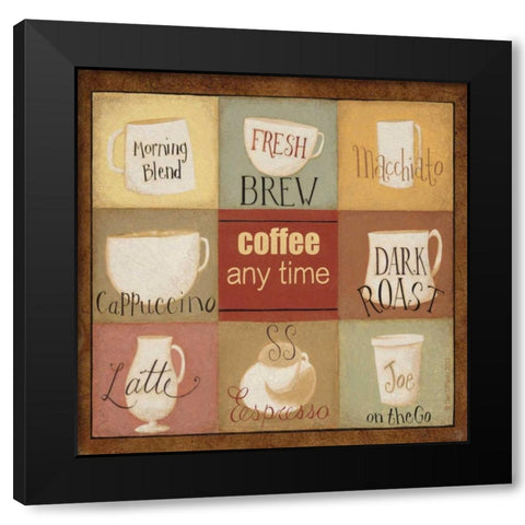 Brew Combinations Black Modern Wood Framed Art Print with Double Matting by DiPaolo, Dan