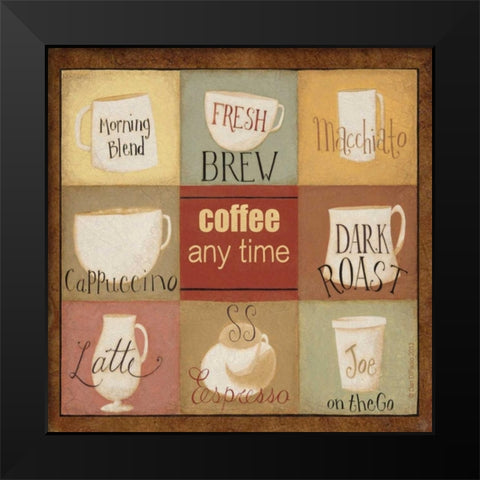 Brew Combinations Black Modern Wood Framed Art Print by DiPaolo, Dan