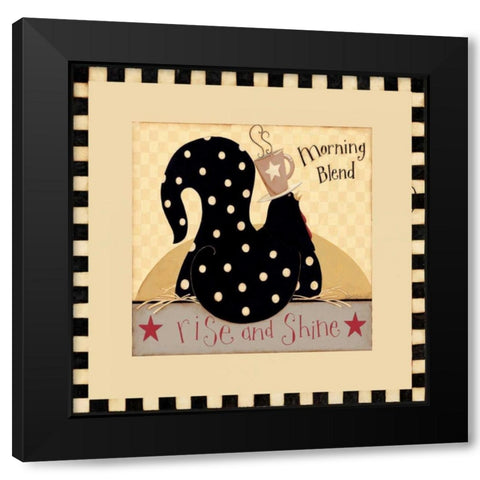Rise Black Modern Wood Framed Art Print by DiPaolo, Dan