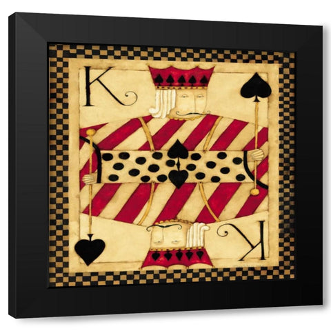 King Black Modern Wood Framed Art Print by DiPaolo, Dan