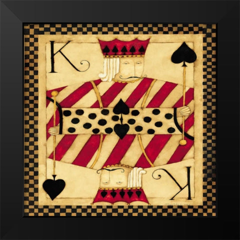 King Black Modern Wood Framed Art Print by DiPaolo, Dan