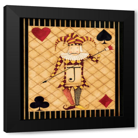 What a Joker Black Modern Wood Framed Art Print with Double Matting by DiPaolo, Dan