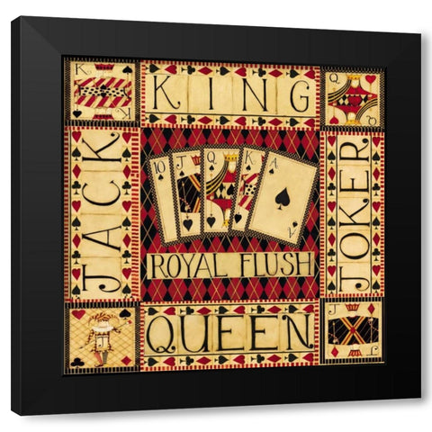 Entertain Black Modern Wood Framed Art Print by DiPaolo, Dan