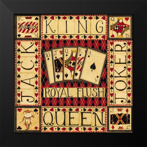 Entertain Black Modern Wood Framed Art Print by DiPaolo, Dan