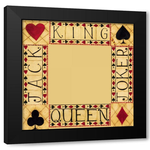 Four Corners Black Modern Wood Framed Art Print by DiPaolo, Dan