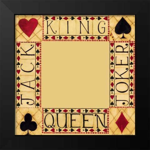 Four Corners Black Modern Wood Framed Art Print by DiPaolo, Dan