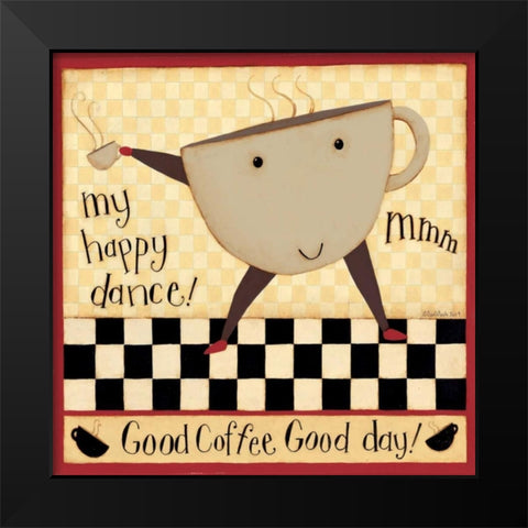 Hi Cupy Black Modern Wood Framed Art Print by DiPaolo, Dan