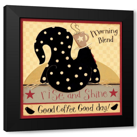 Morning Blend Black Modern Wood Framed Art Print by DiPaolo, Dan