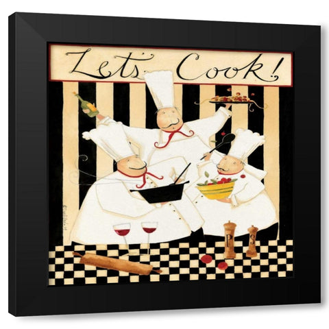 Cooking Time Black Modern Wood Framed Art Print by DiPaolo, Dan