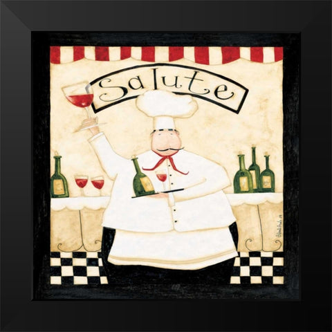 Salute Black Modern Wood Framed Art Print by DiPaolo, Dan