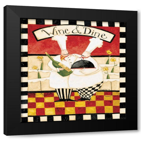 Vino Vino Black Modern Wood Framed Art Print by DiPaolo, Dan