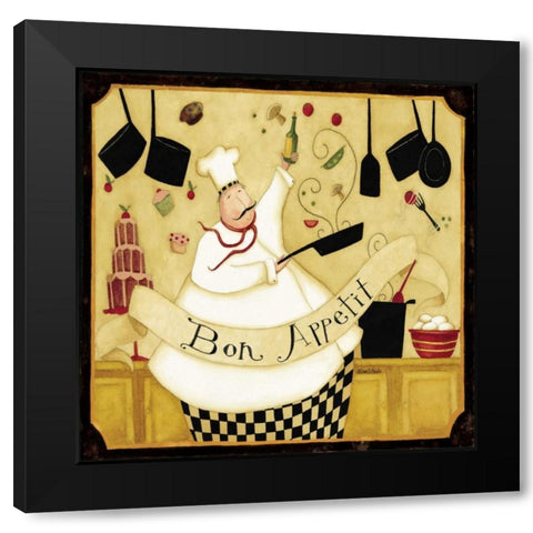 Chunky Chef Black Modern Wood Framed Art Print by DiPaolo, Dan