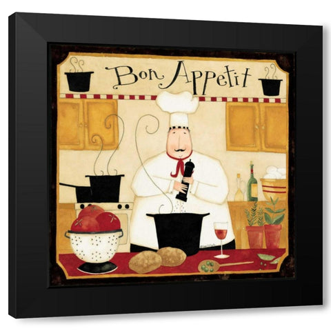 Eat Up Black Modern Wood Framed Art Print with Double Matting by DiPaolo, Dan