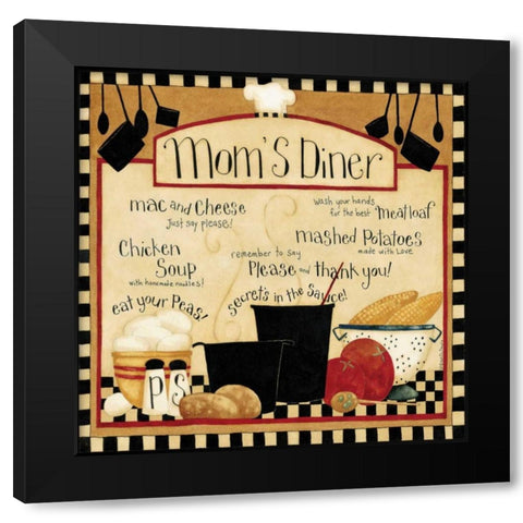 Moms Place Black Modern Wood Framed Art Print with Double Matting by DiPaolo, Dan