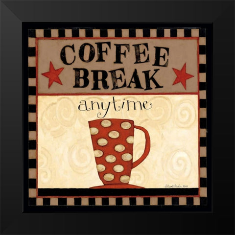 Break Black Modern Wood Framed Art Print by DiPaolo, Dan