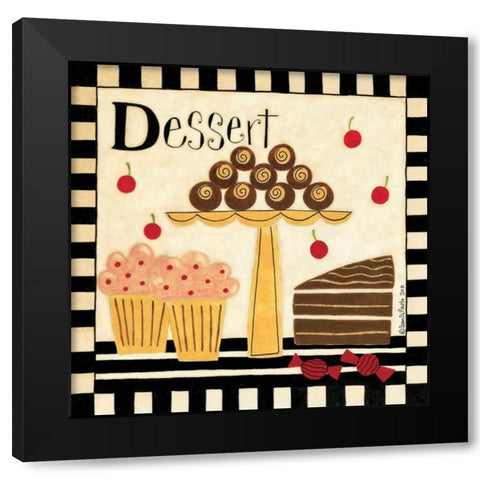 Dessert Black Modern Wood Framed Art Print by DiPaolo, Dan