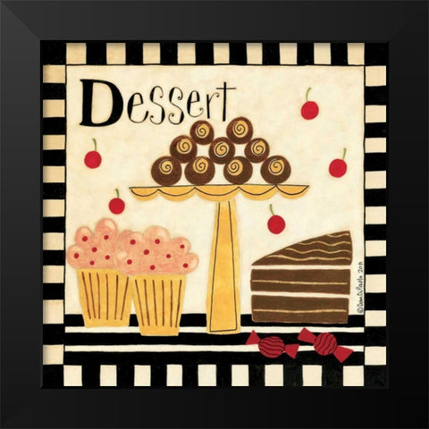 Dessert Black Modern Wood Framed Art Print by DiPaolo, Dan