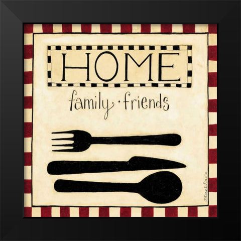 Family+Friends Black Modern Wood Framed Art Print by DiPaolo, Dan