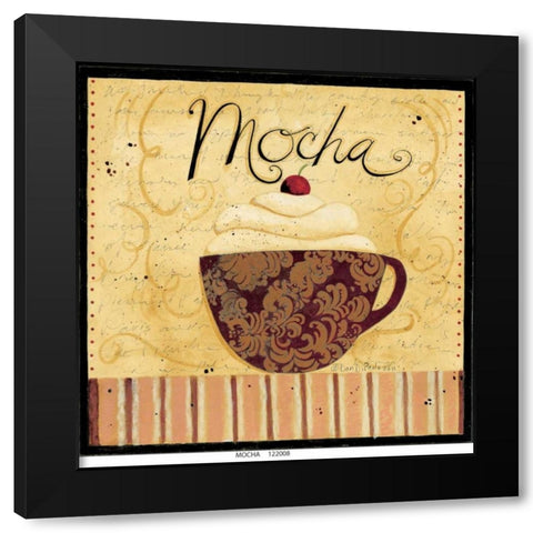 Mocha Black Modern Wood Framed Art Print by DiPaolo, Dan