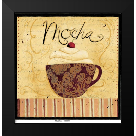 Mocha Black Modern Wood Framed Art Print by DiPaolo, Dan