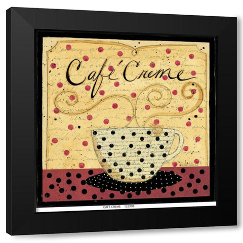 Cafe Cream 2 Black Modern Wood Framed Art Print with Double Matting by DiPaolo, Dan