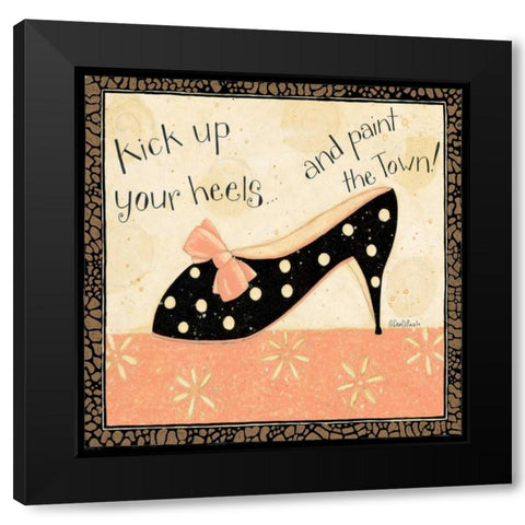Kick Heels Black Modern Wood Framed Art Print by DiPaolo, Dan
