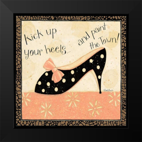 Kick Heels Black Modern Wood Framed Art Print by DiPaolo, Dan