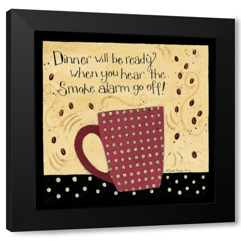 Coffee Smoke Black Modern Wood Framed Art Print with Double Matting by DiPaolo, Dan