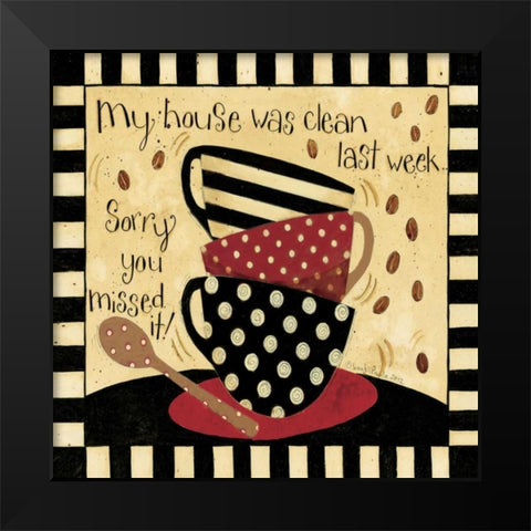 My House Black Modern Wood Framed Art Print by DiPaolo, Dan