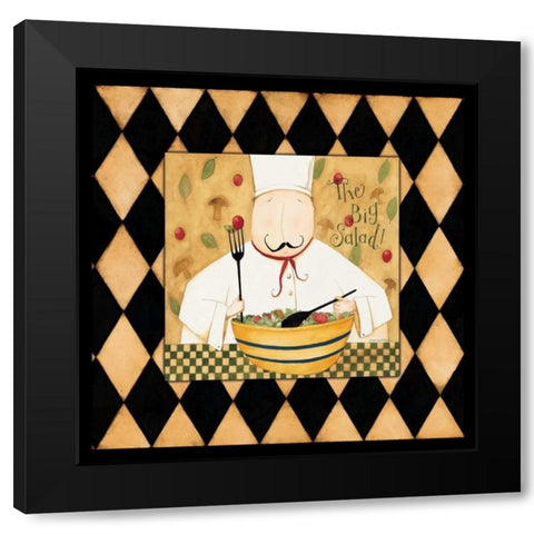 The Big Salad Black Modern Wood Framed Art Print by DiPaolo, Dan