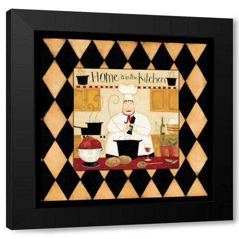 Tasty Black Modern Wood Framed Art Print by DiPaolo, Dan