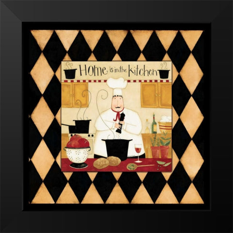 Tasty Black Modern Wood Framed Art Print by DiPaolo, Dan