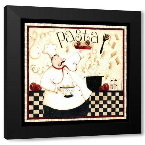 Cooking Pasta Black Modern Wood Framed Art Print by DiPaolo, Dan