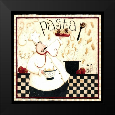Cooking Pasta Black Modern Wood Framed Art Print by DiPaolo, Dan